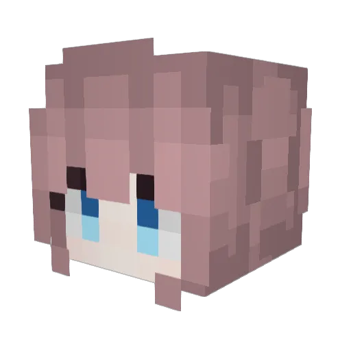 KittTCG Minecraft avatar head, 3D render