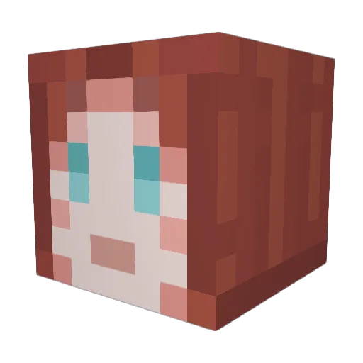 Kitt_Katt_20 Minecraft avatar head, 3D render