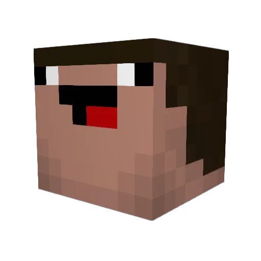 KittehKhat Minecraft avatar head, 3D render