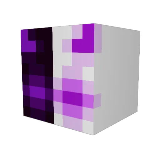 Kitten2_ Minecraft avatar head, 3D render