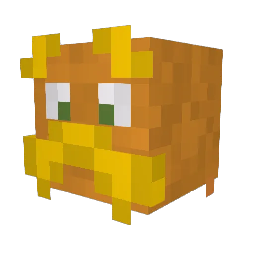 Kitten4938 Minecraft avatar head, 3D render
