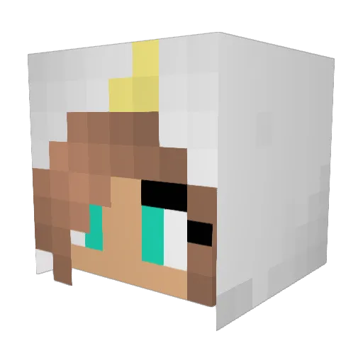 KittenBallZ Minecraft avatar head, 3D render