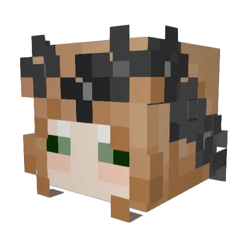 KittenCandyXoxo Minecraft avatar head, 3D render