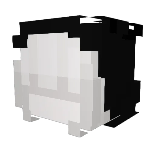 KittenCats Minecraft avatar head, 3D render