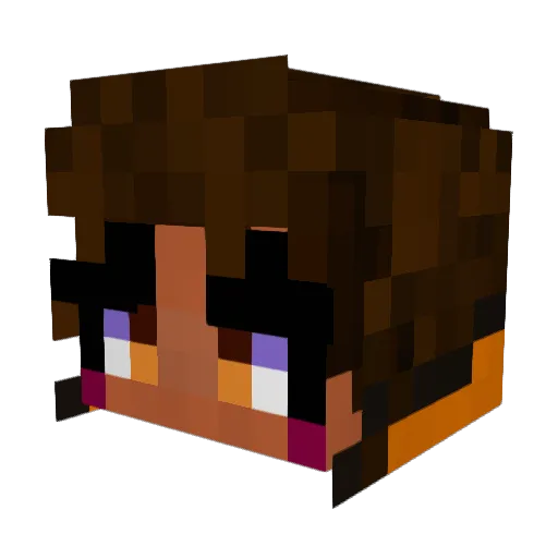 KittenCloudy4u Minecraft avatar head, 3D render