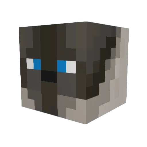 KittenFinance Minecraft avatar head, 3D render