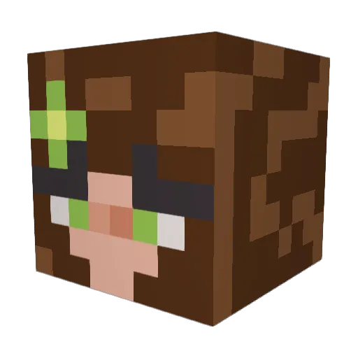 KittenGamer1050 Minecraft avatar head, 3D render