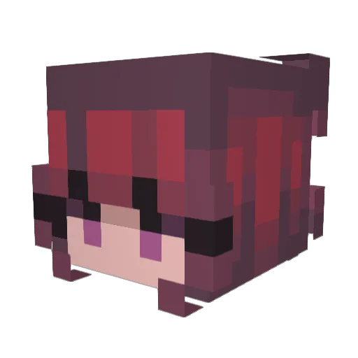 KittenKat831 Minecraft avatar head, 3D render