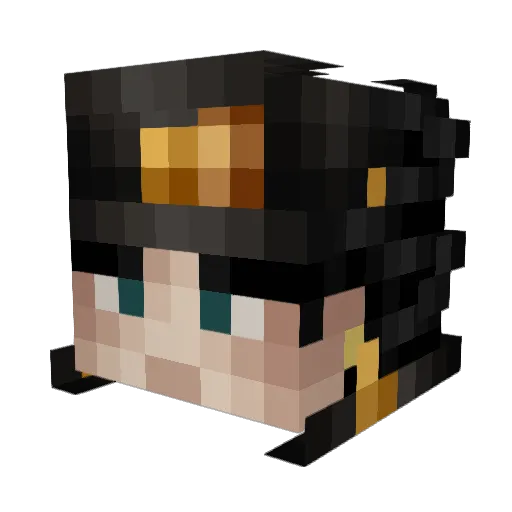 KittenLover1908 Minecraft avatar head, 3D render