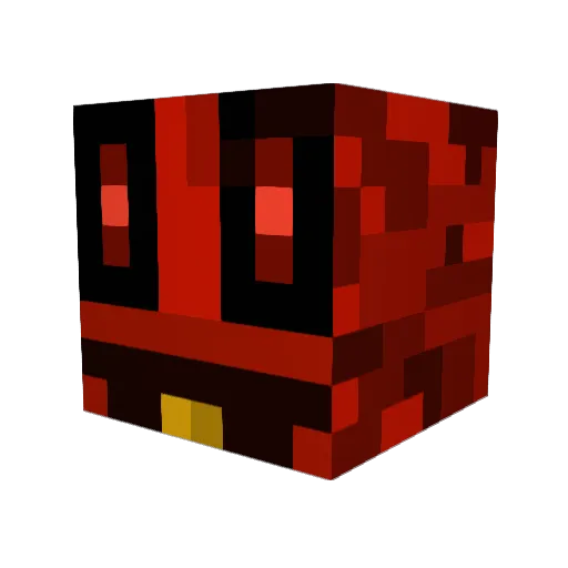 KittenMe Minecraft avatar head, 3D render