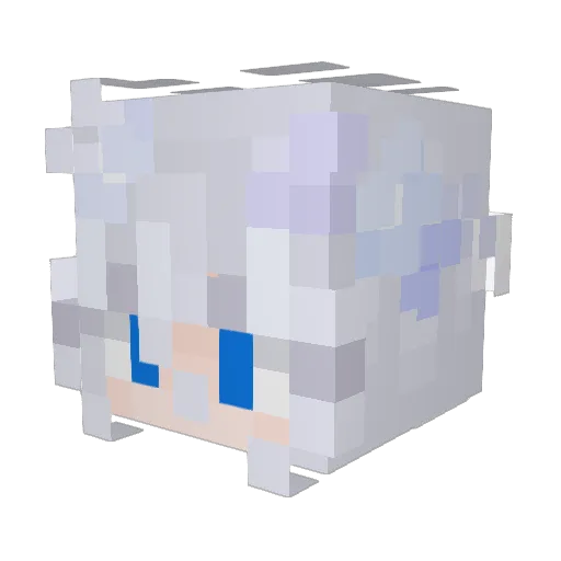 KittenOfPilgrims Minecraft avatar head, 3D render