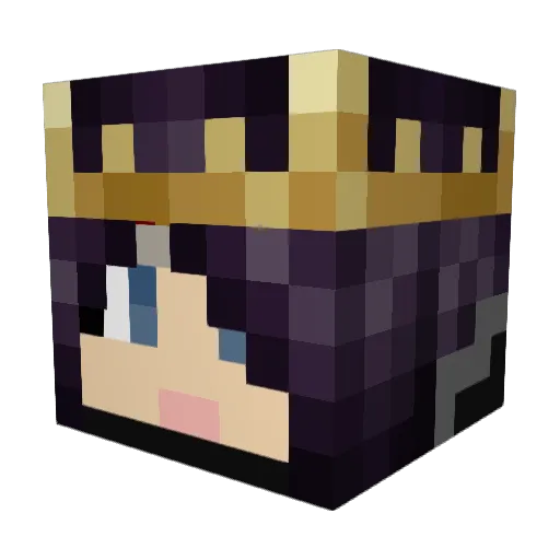 KittenPanda20 Minecraft avatar head, 3D render