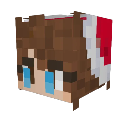 KittenSink Minecraft avatar head, 3D render