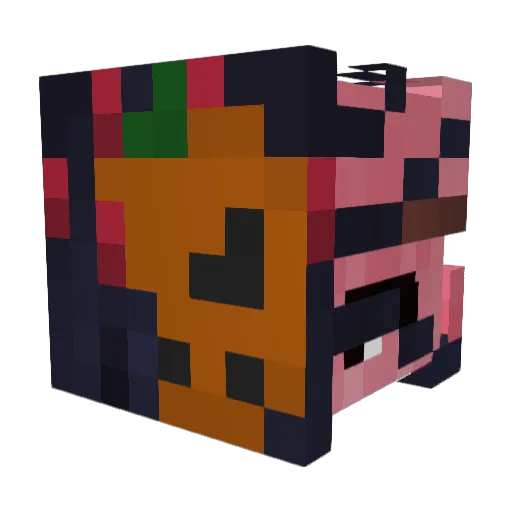 KittenSleepyy Minecraft avatar head, 3D render