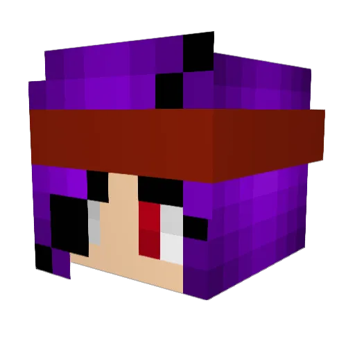 Kitteneer Minecraft avatar head, 3D render
