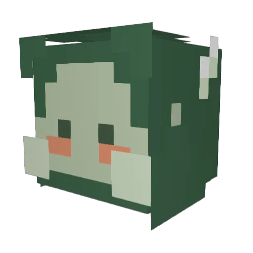 Kittengrl3541 Minecraft avatar head, 3D render