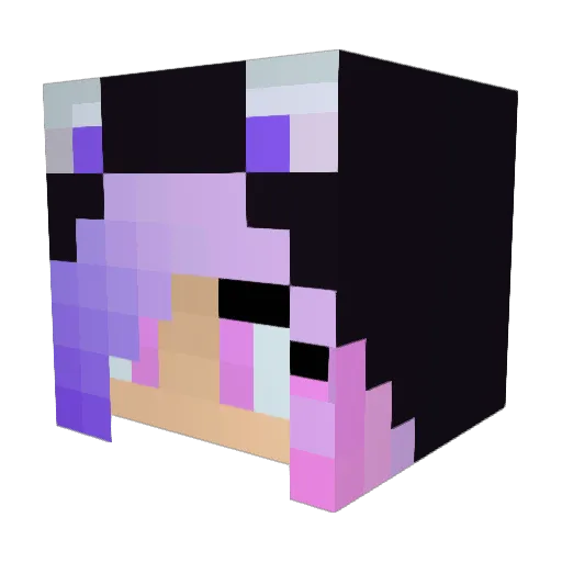 KittheKat13 Minecraft avatar head, 3D render
