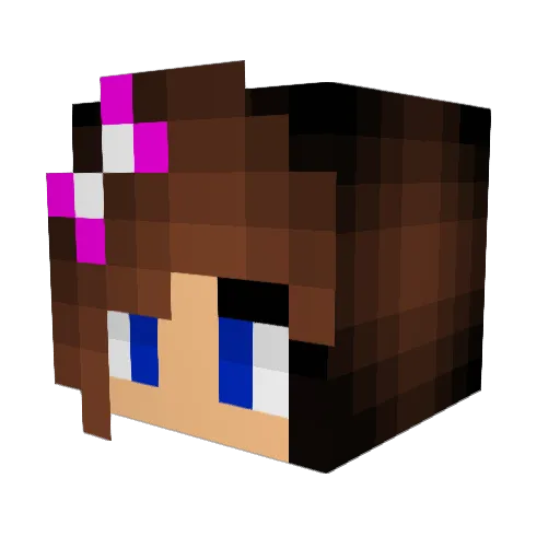KittiKat2121 Minecraft avatar head, 3D render