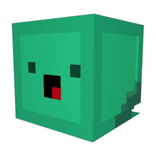 KittiePolar Minecraft avatar head, 3D render
