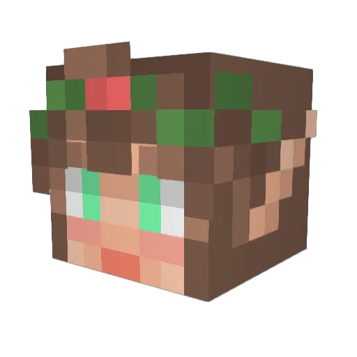 KittieViper Minecraft avatar head, 3D render