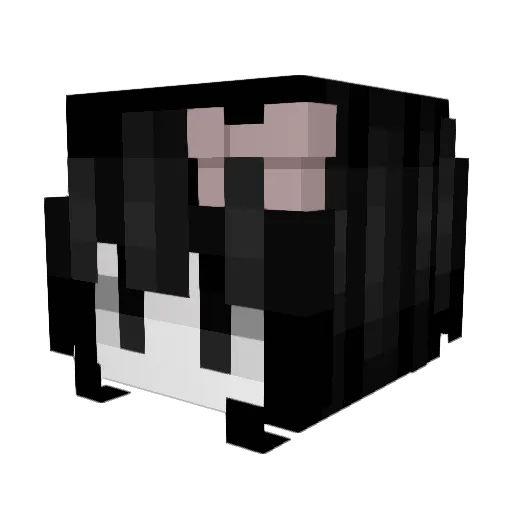 Kittiey Minecraft avatar head, 3D render