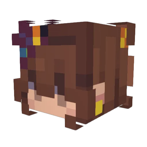 Kittiqueen115 Minecraft avatar head, 3D render