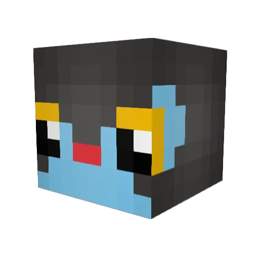KittlesKat Minecraft avatar head, 3D render