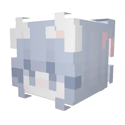 Kitto_letian Minecraft avatar head, 3D render