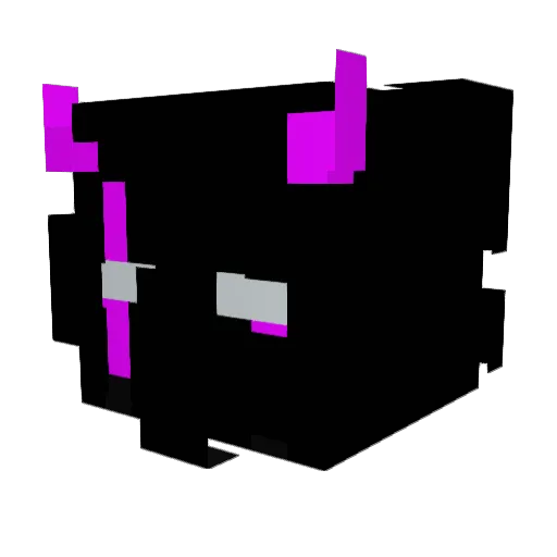 Kittowu Minecraft avatar head, 3D render