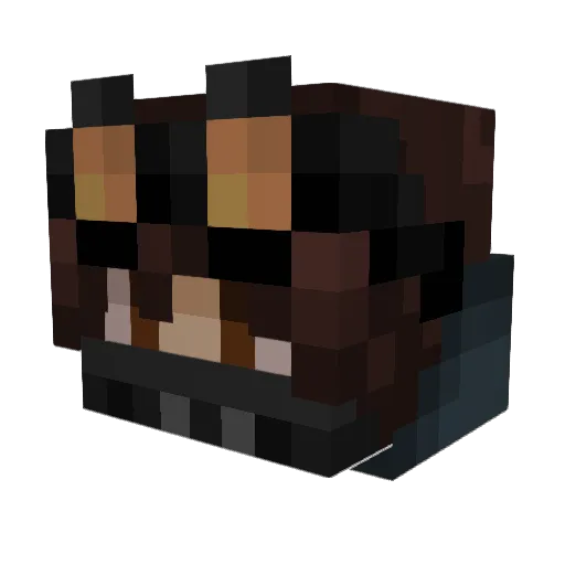 Kitty1meow Minecraft avatar head, 3D render