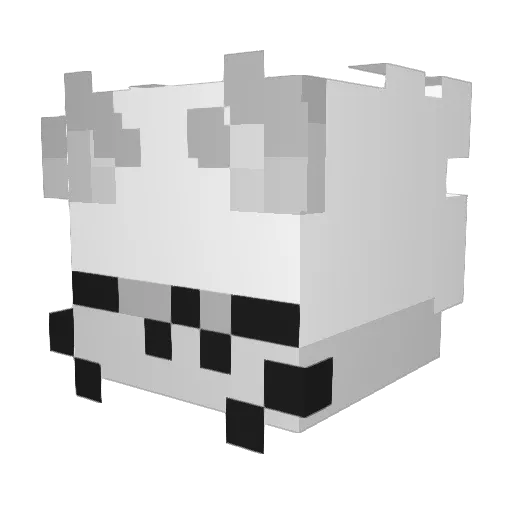 Kitty204 Minecraft avatar head, 3D render