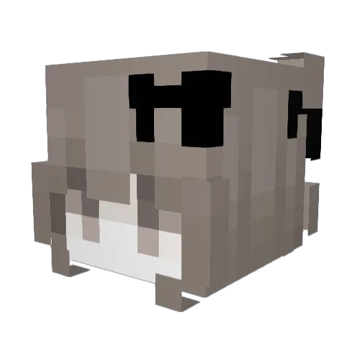 Kitty970 Minecraft avatar head, 3D render