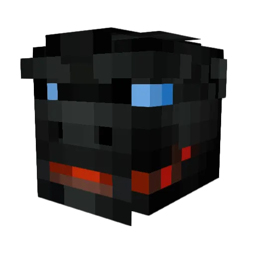 KittyCCK Minecraft avatar head, 3D render