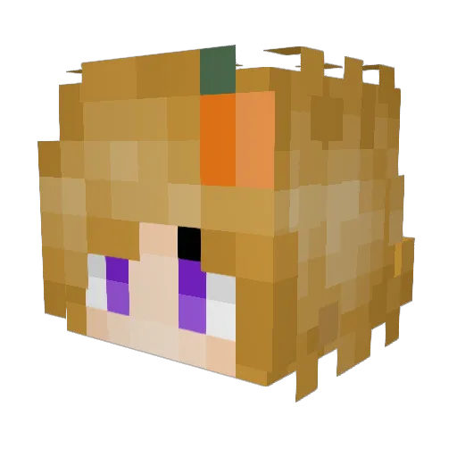 KittyCakeLover Minecraft avatar head, 3D render