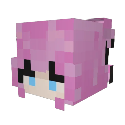 KittyCat1313 Minecraft avatar head, 3D render