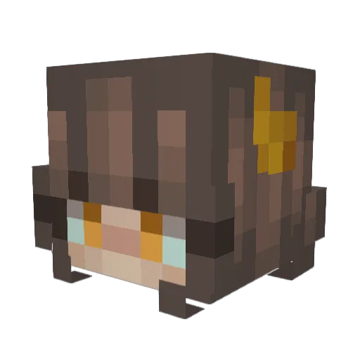 KittyCat_12 Minecraft avatar head, 3D render
