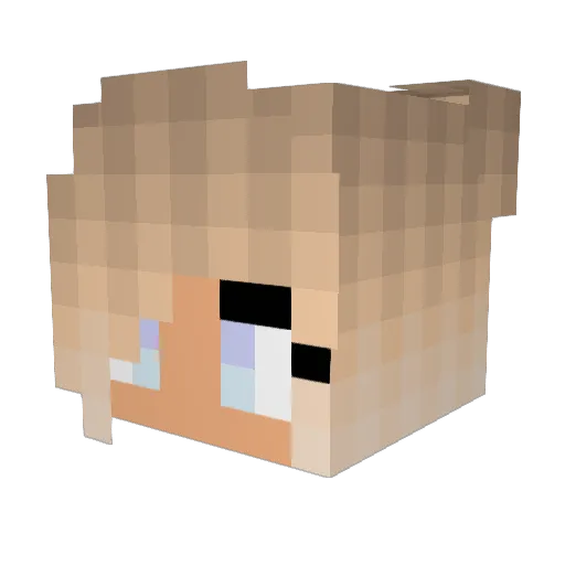 KittyCutie1234 Minecraft avatar head, 3D render