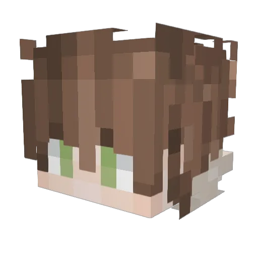 KittyDare09 Minecraft avatar head, 3D render