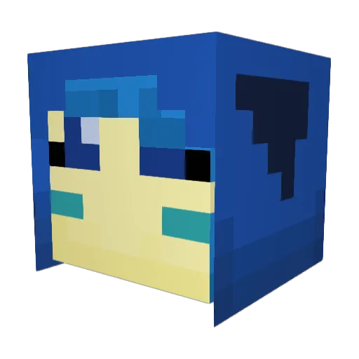 KittyDrawer Minecraft avatar head, 3D render