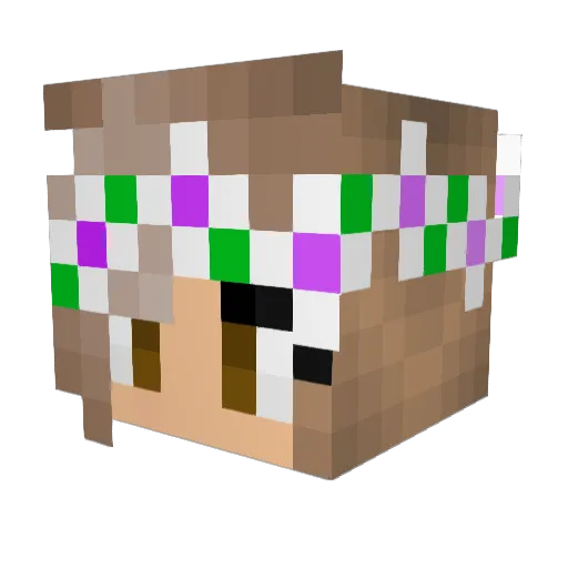 KittyGamer95 Minecraft avatar head, 3D render