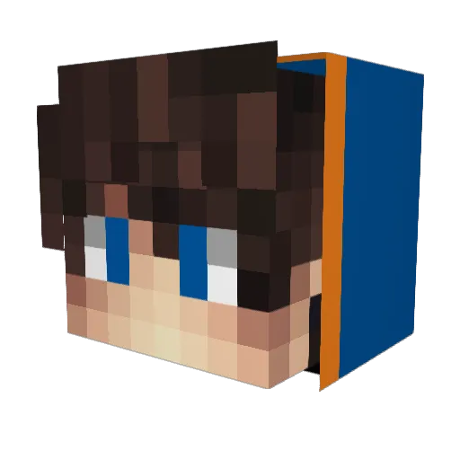 KittyJesus Minecraft avatar head, 3D render