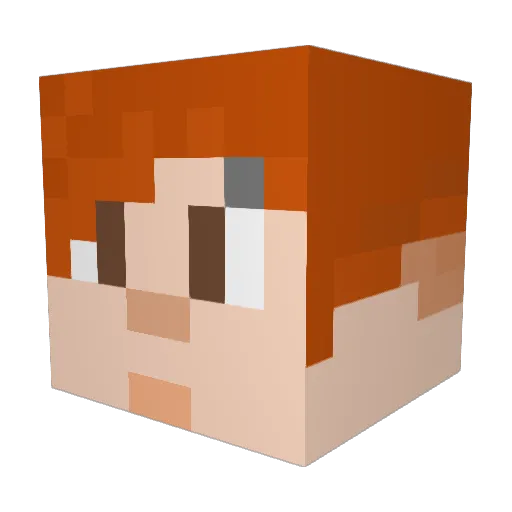 KittyKannibalx Minecraft avatar head, 3D render