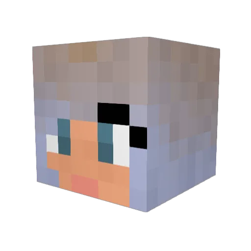 KittyKat1928 Minecraft avatar head, 3D render