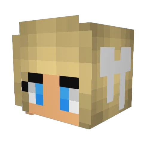 KittyKat28083 Minecraft avatar head, 3D render