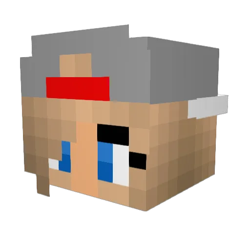 KittyKat52427 Minecraft avatar head, 3D render