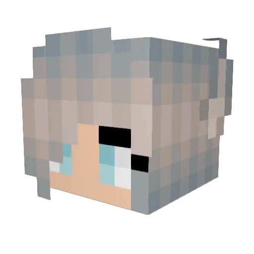 KittyKat716 Minecraft avatar head, 3D render