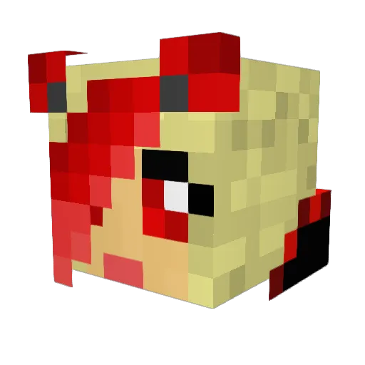KittyKatLuv123 Minecraft avatar head, 3D render