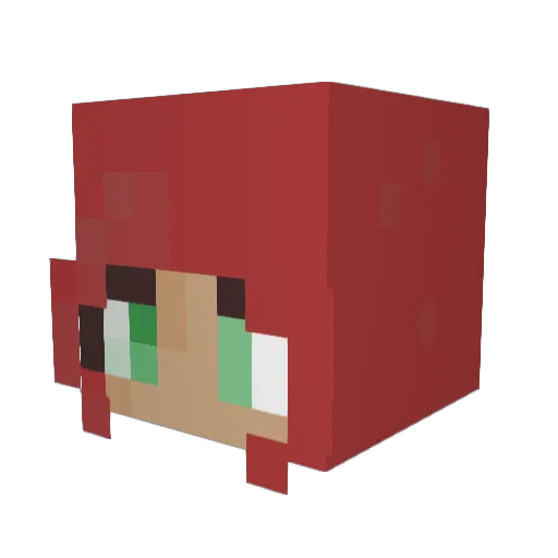 KittyKatNH2014 Minecraft avatar head, 3D render