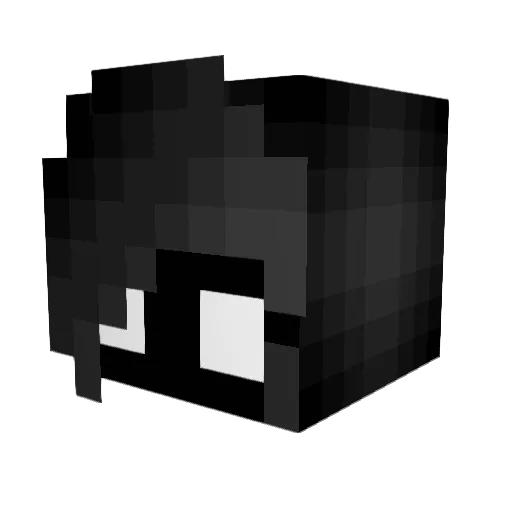KittyKatQ Minecraft avatar head, 3D render