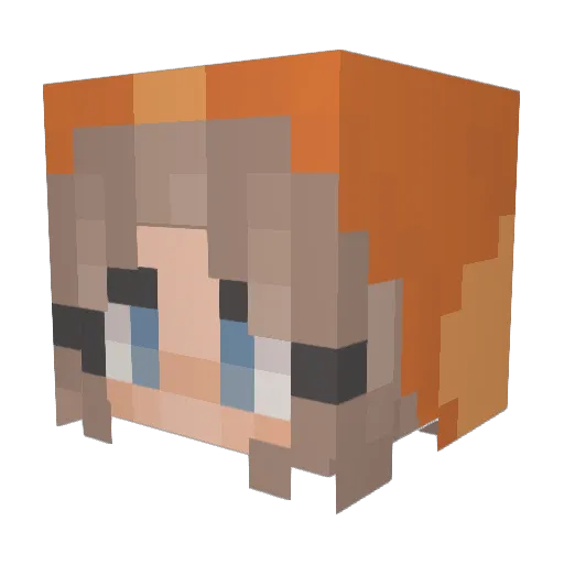 KittyKatty17 Minecraft avatar head, 3D render